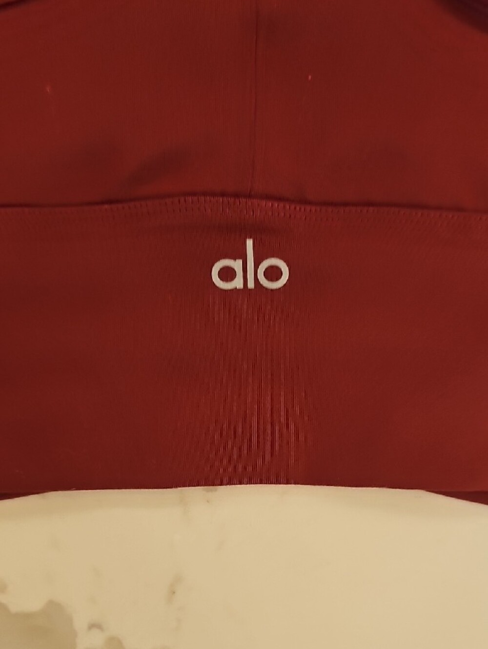 ALO Yoga Rust Ruched V-Neck Sports Bra - Picture 5 of 8